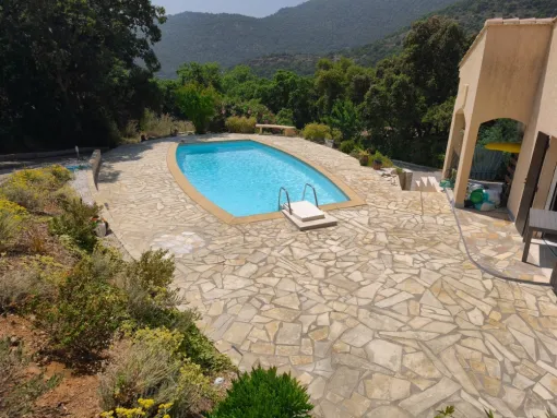 Photo avant-après nettoyage Haute Pression Villa Rayol Canadel